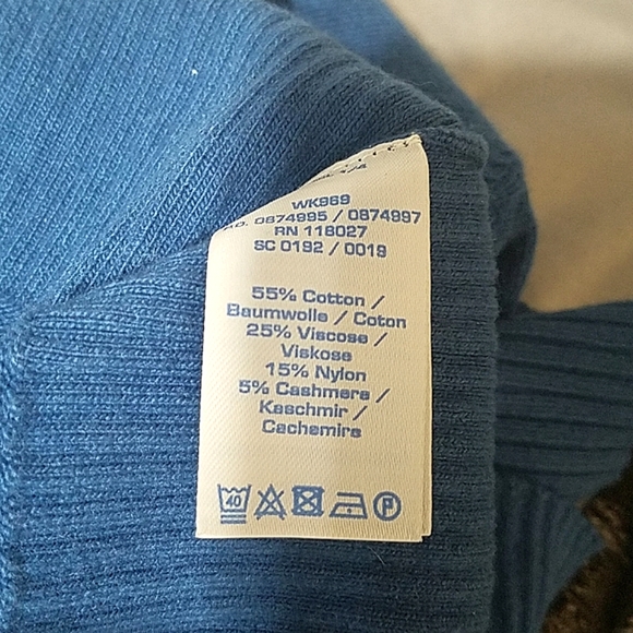 Boden cotton blend cowl neck cuffed sleeve sweater sz 8 - Picture 8 of 8